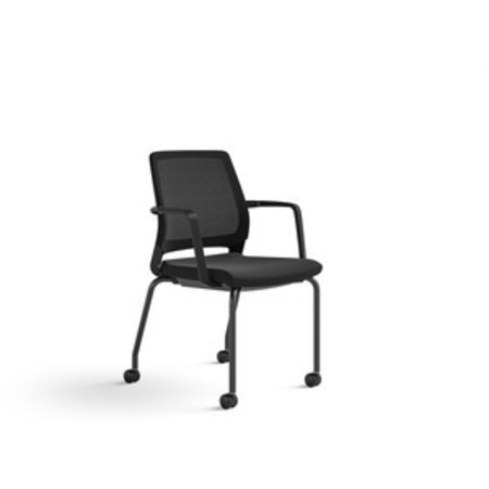 SAFCO Chair, Guest, Black, Qty 2 SAF6829BL
